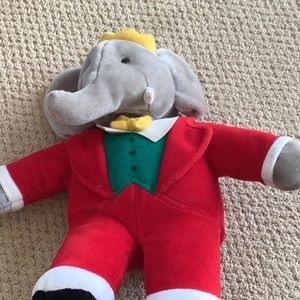Babar the elephant plush stuffed animal